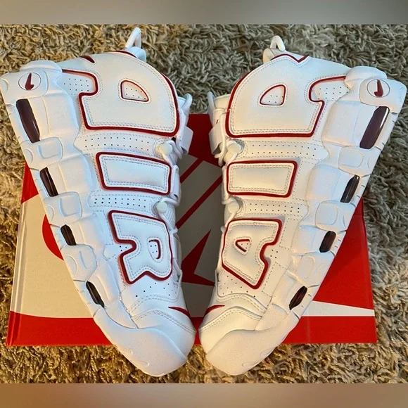 Nike | Shoes | Nike Air More Uptempo White Varsity Red  display picture 1
